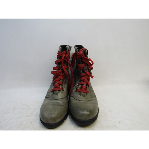 Sorel Womens Sz 7.5 Brown Leather Lace Up Wedge Comfort Ankle Fashion Boots - Picture 5 of 11